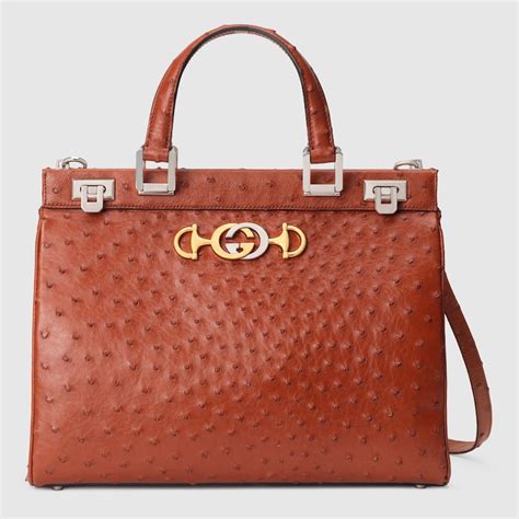 zumi gucci ostrich bag